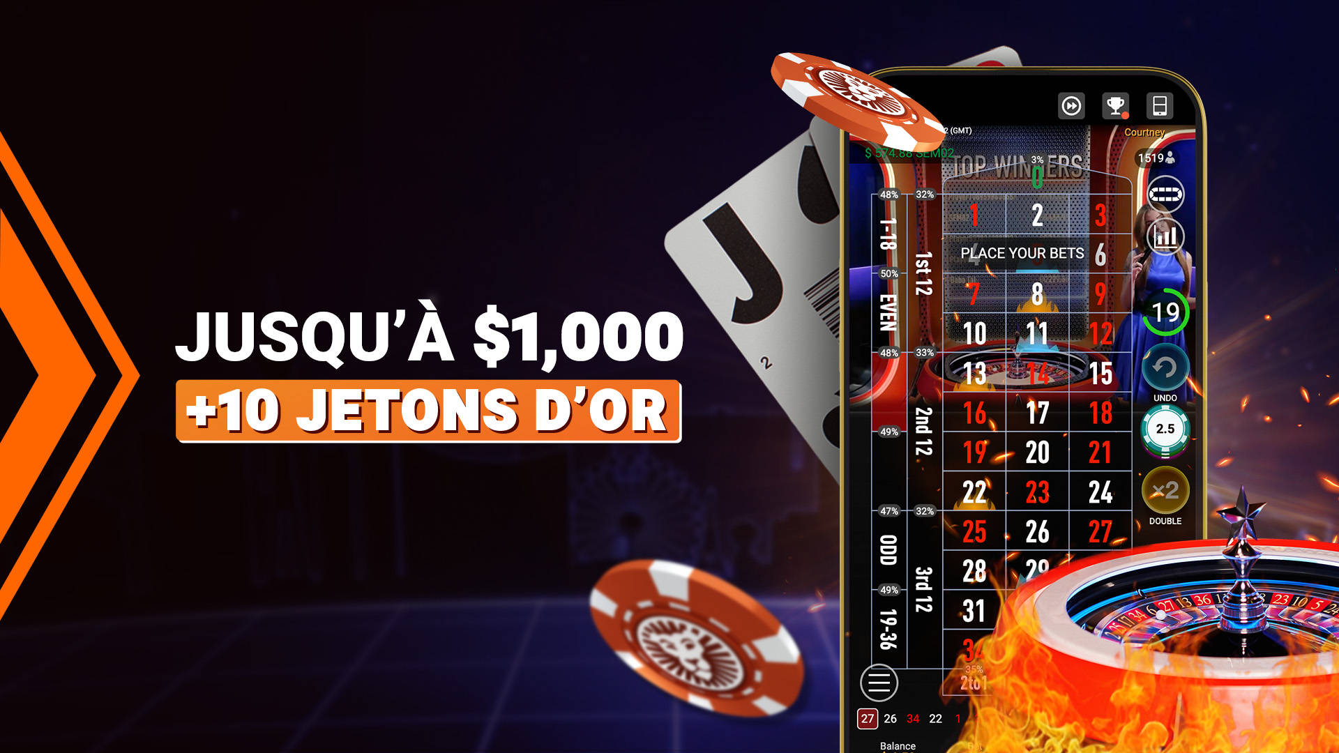 Offre de Bienvenue Roulette & Émission de Jeu