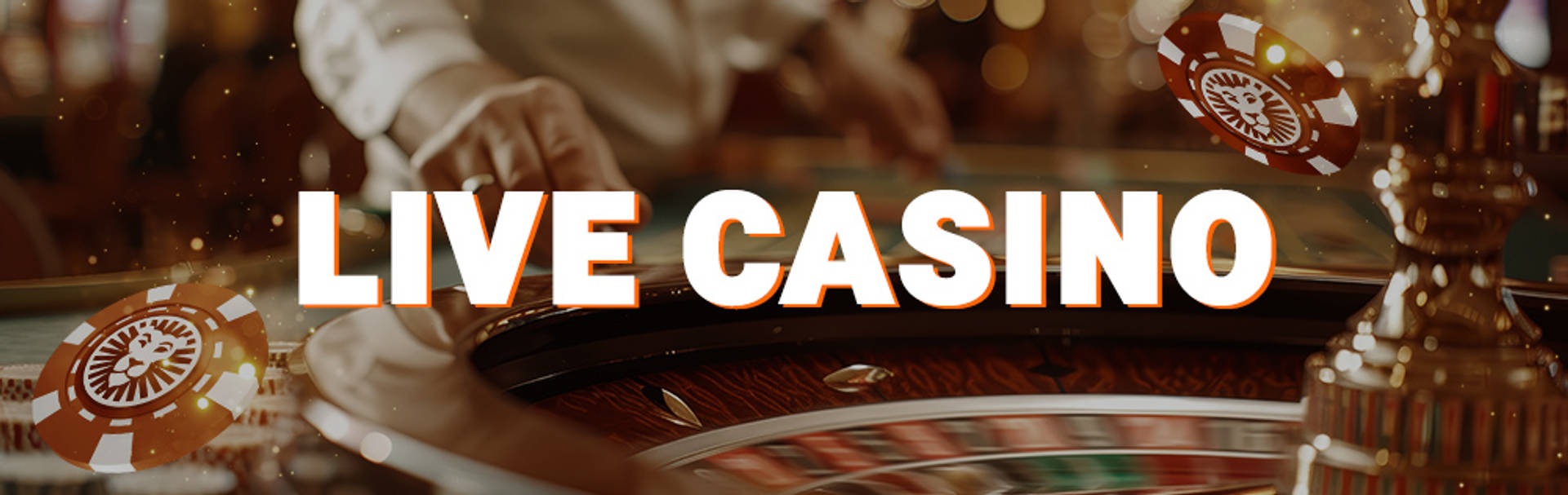 Tot €200 + 50 Live Casino Chips, met speelkaarten, fiches en een roulettewiel.