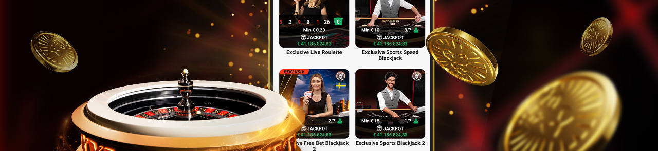 Casino-Spiele: Roulette, Blackjack und Spielautomaten mit Jackpot-Optionen.