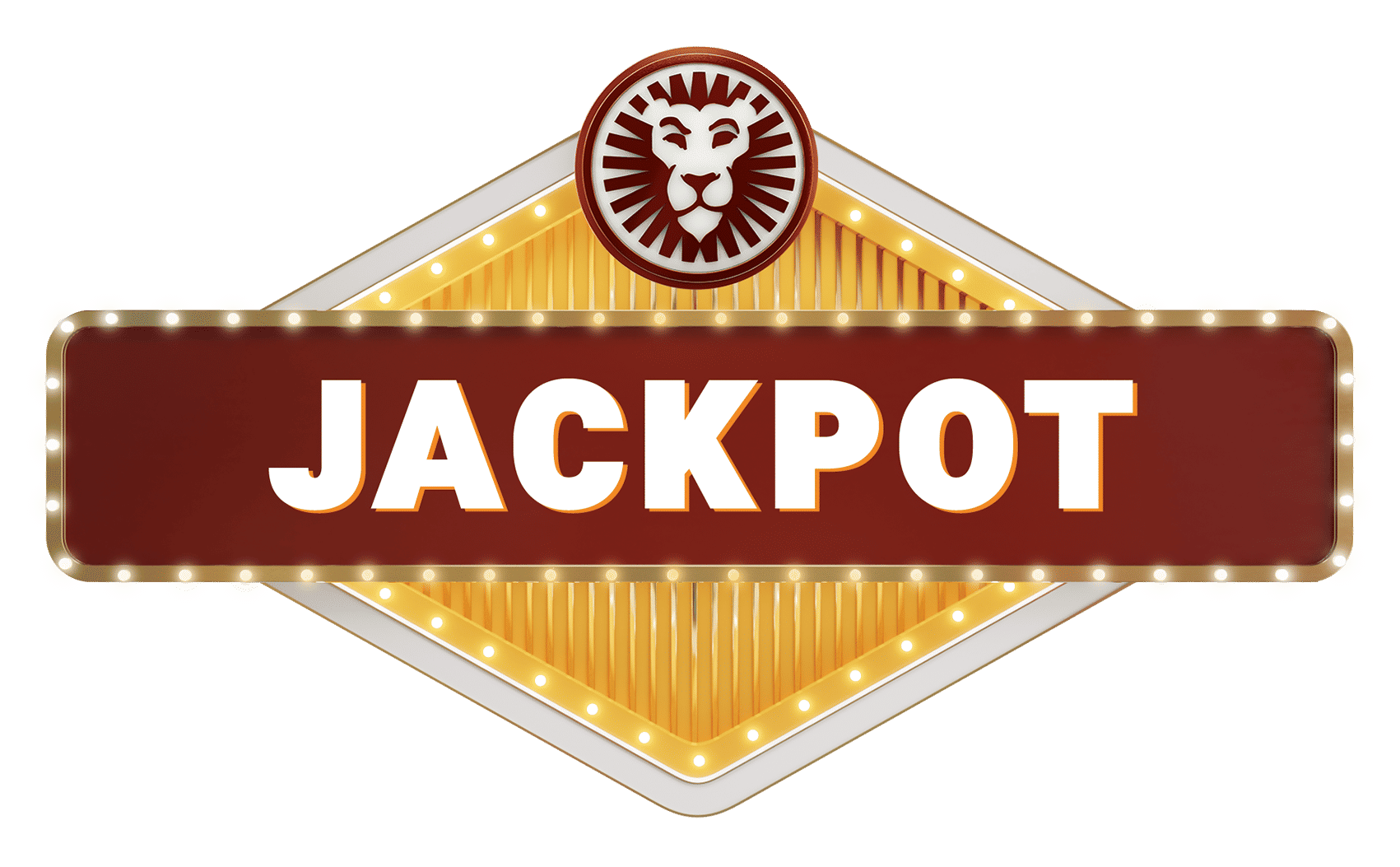 Logo Jackpot avec une tête de lion.