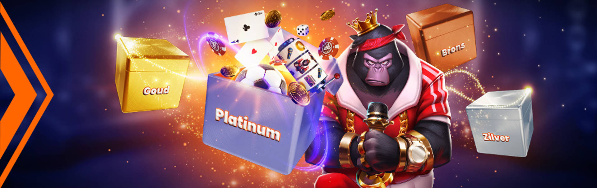 De keuze is reuze. Kies zelf je Welkomstbonus pakket met schatkisten vol prijzen.