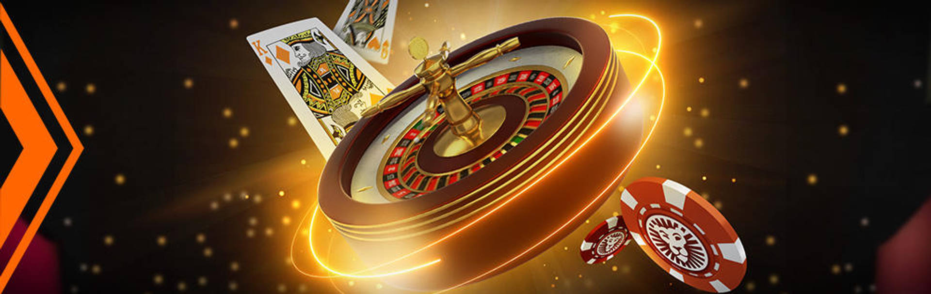 €5 Reward Games op diverse roulettetafels, met roulettewiel en speelkaarten.