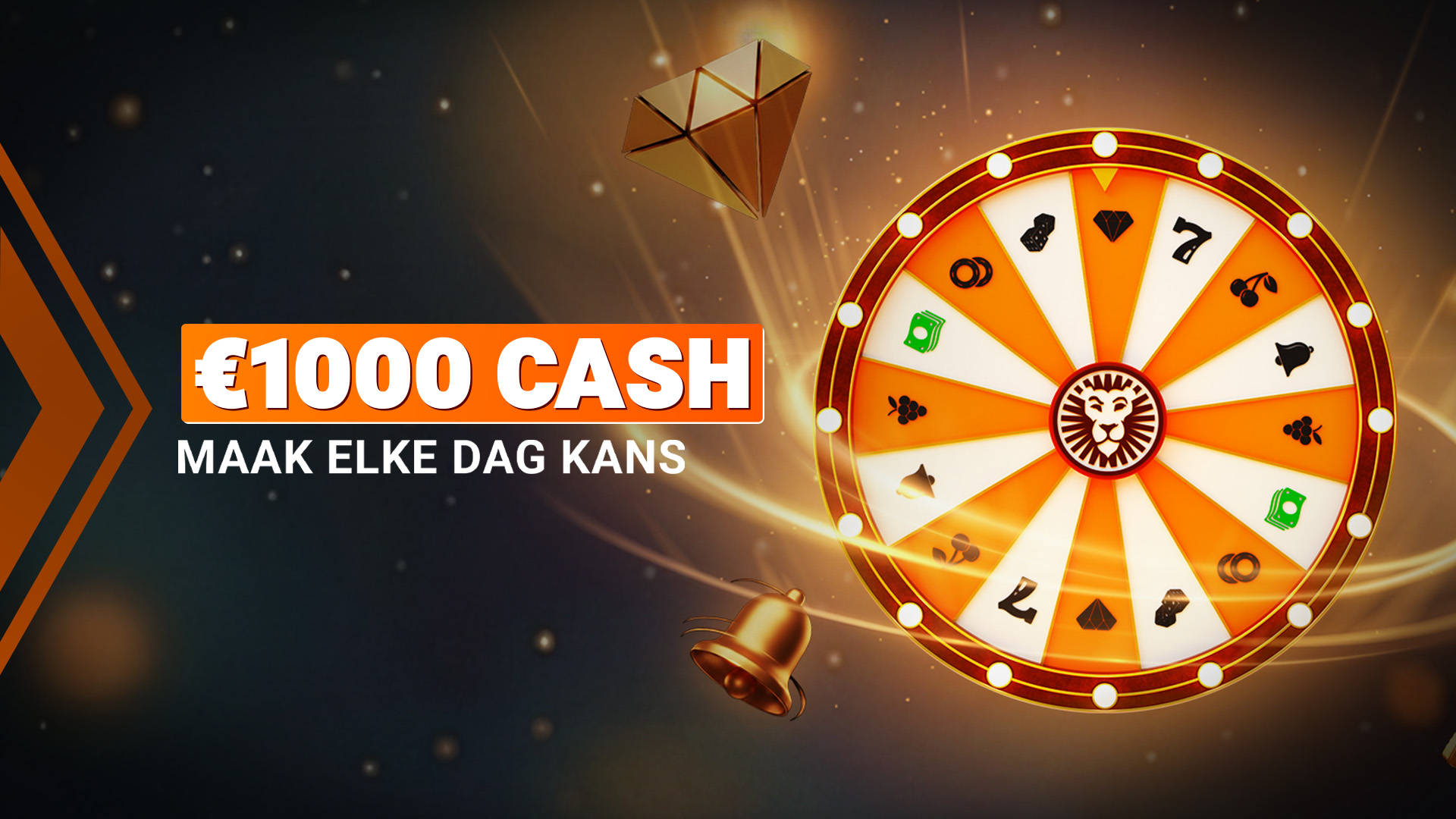 LeoWheel rad met verschillende fruit icoontjes