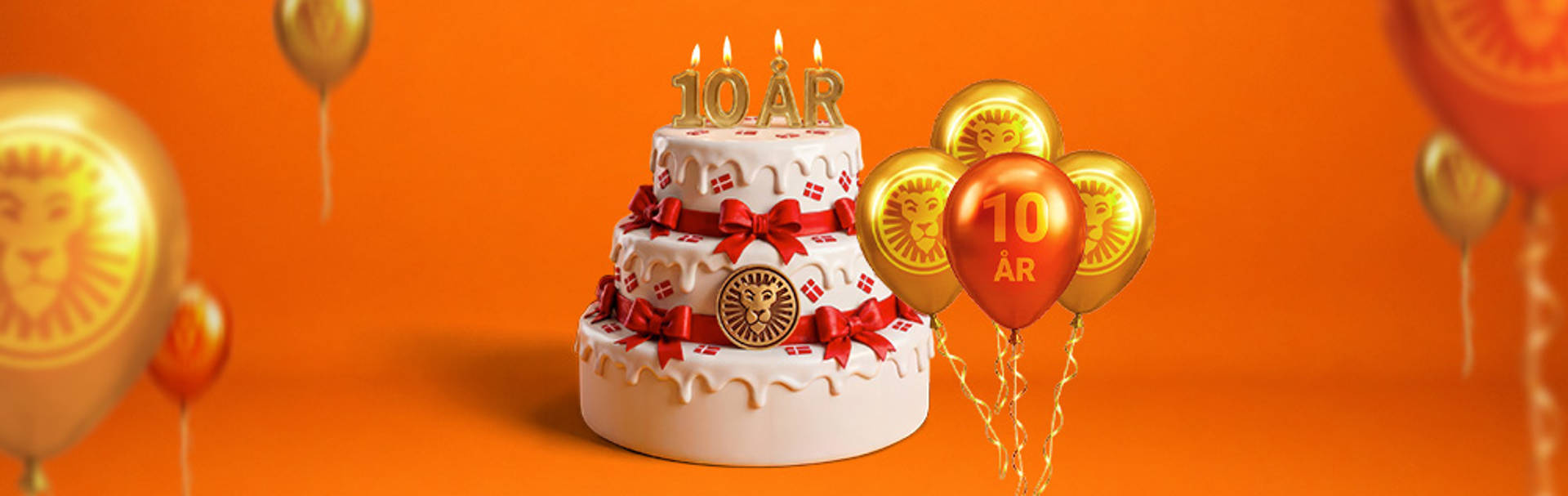 Fødselsdags 10 år lys og kage