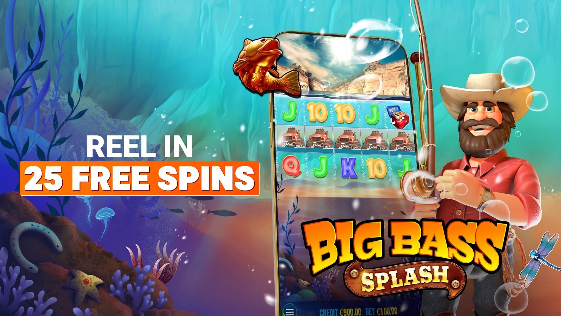 REEL IN 25 FREE SPINS