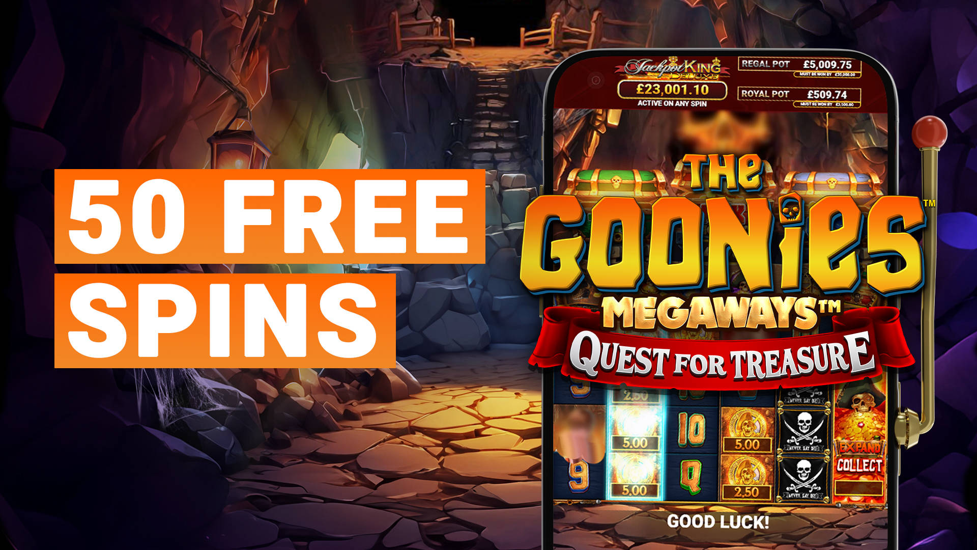 NEW GOONIES FREE SPINS