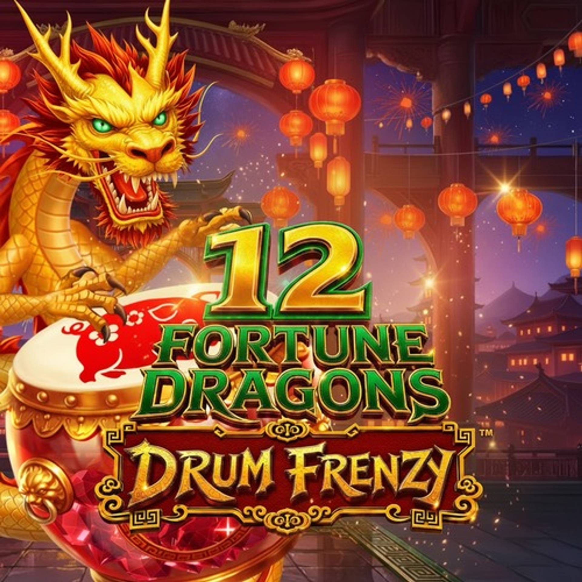 12 Fortune Dragons Drum Frenzy