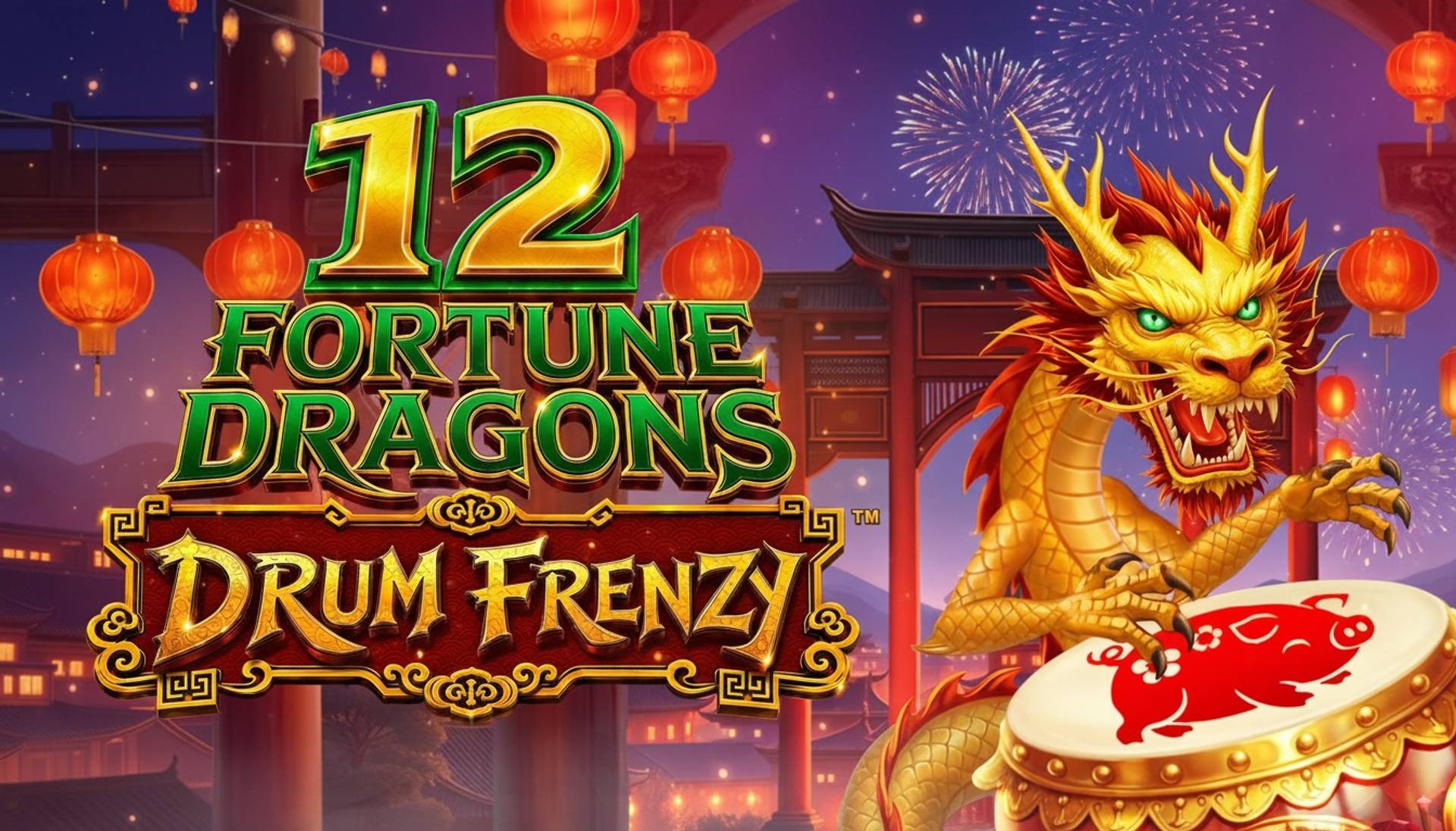 12 Fortune Dragons Drum Frenzy