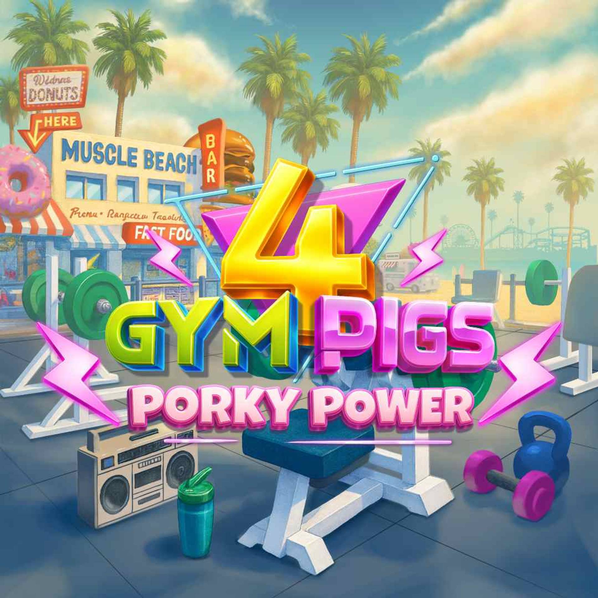 4 Gym Pigs - Porky Power