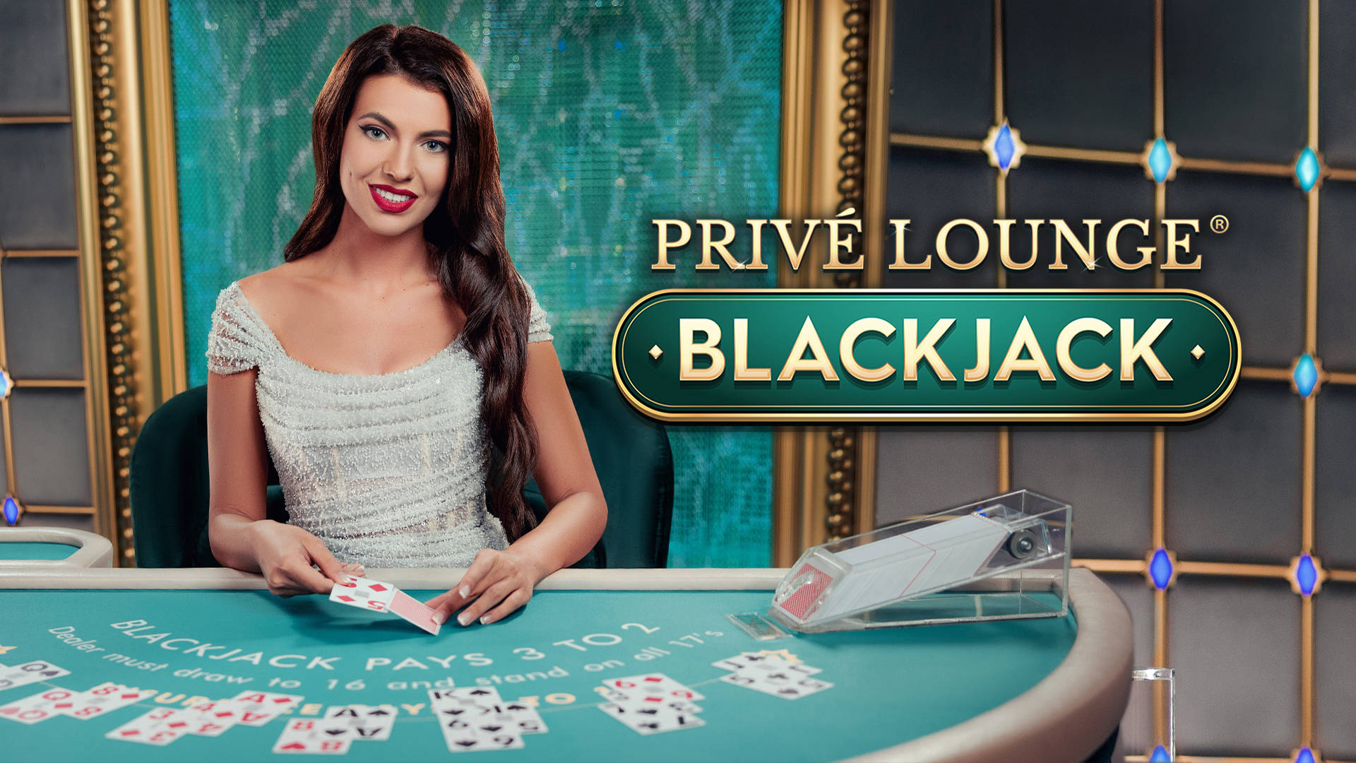 Interface du jeu Privé Lounge Blackjack au Casino Privé