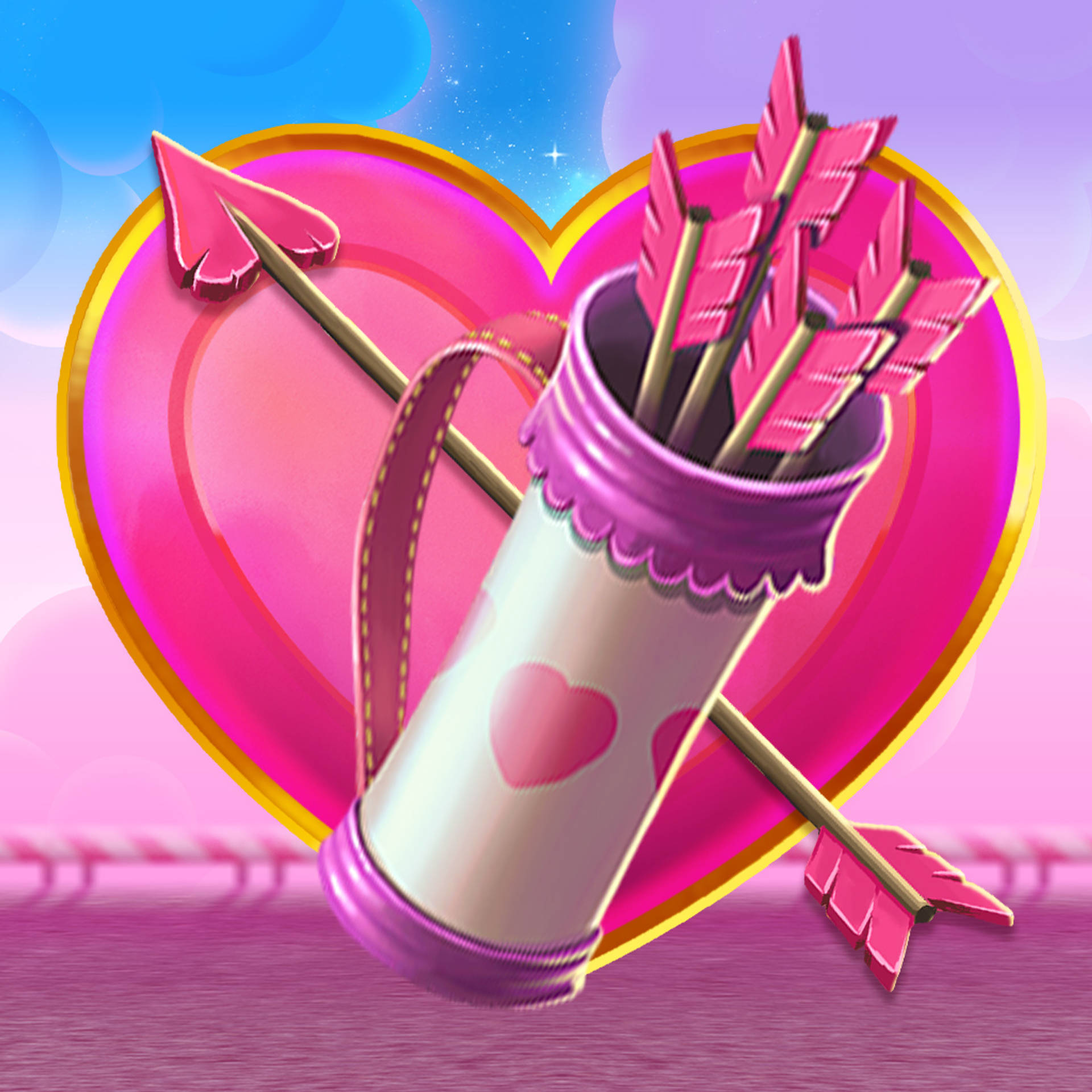 Stacked Valentines Hearts