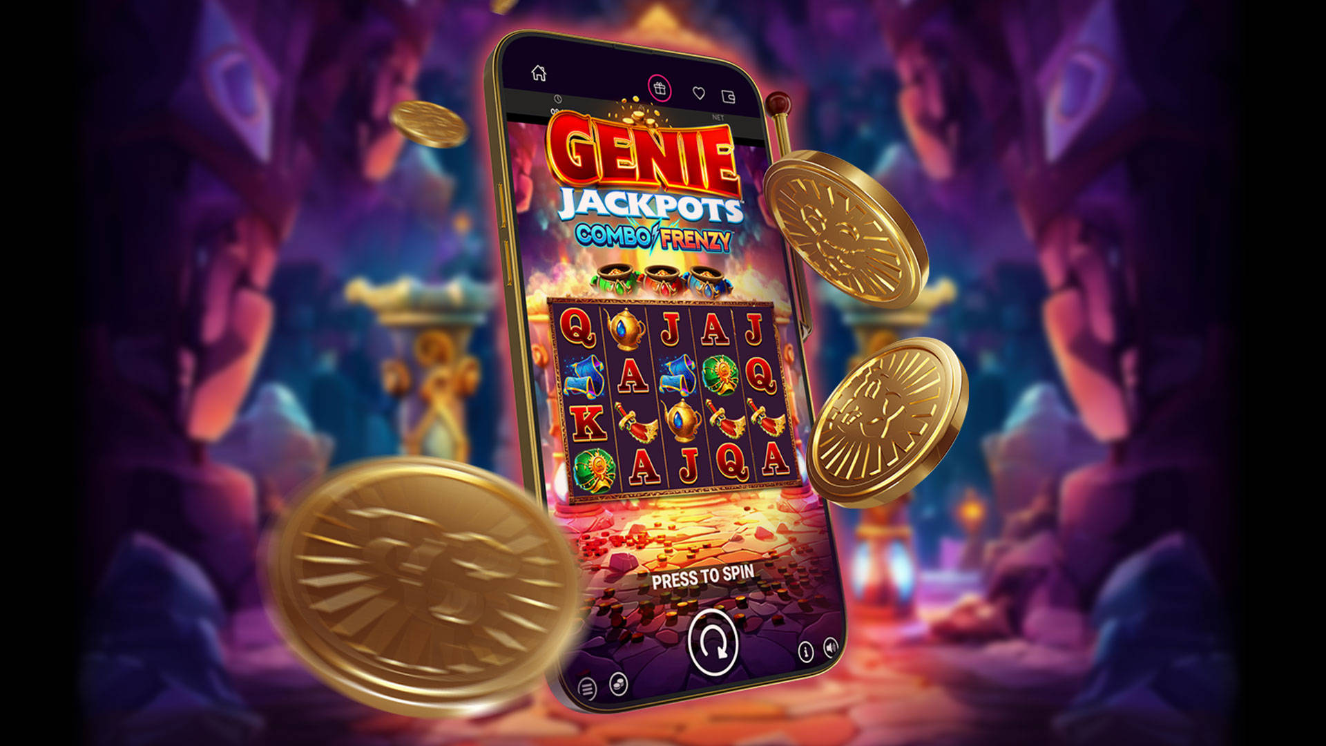 Genie Jackpots Combo Frenzy Offer