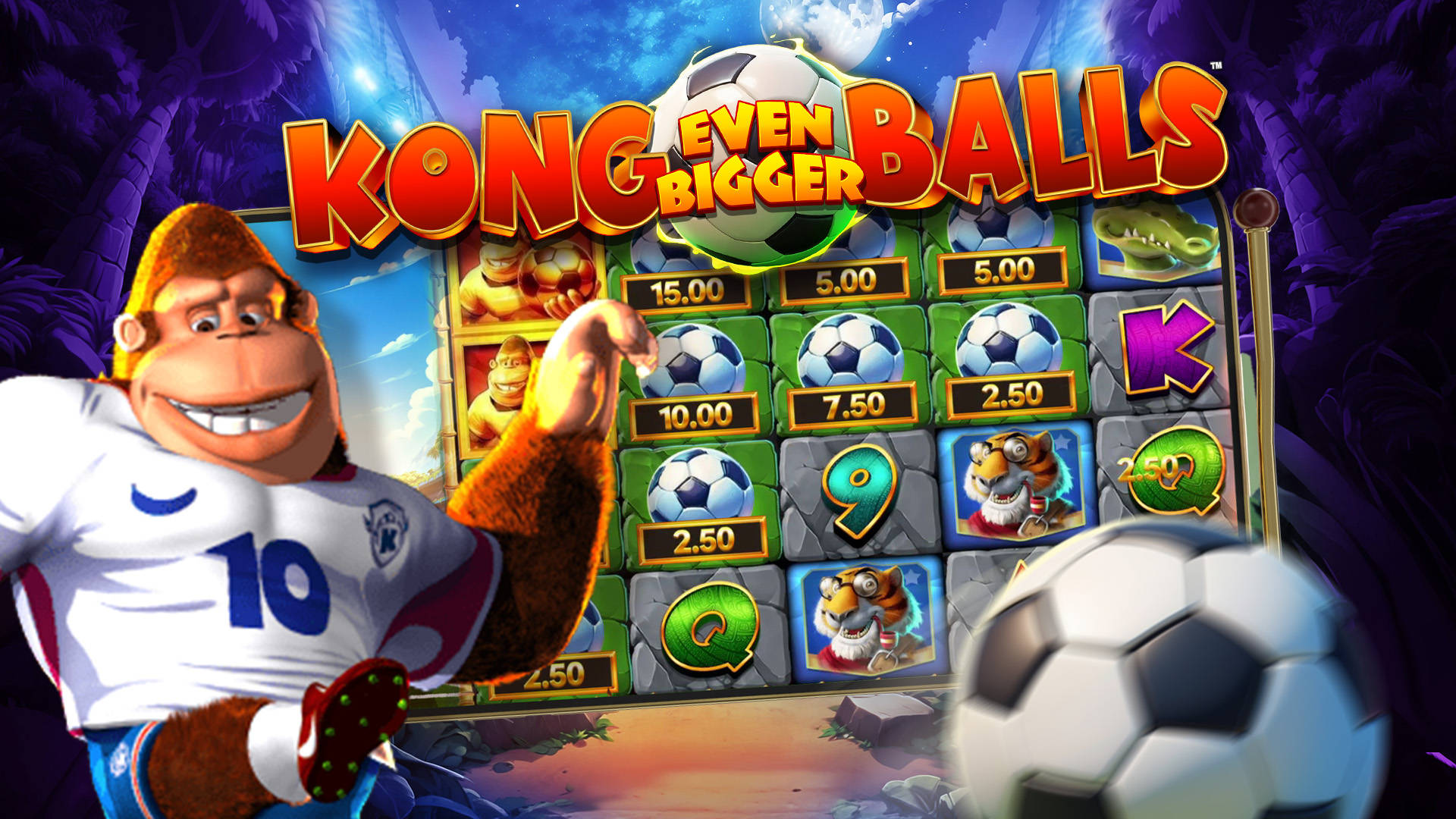 SCORE 10 FREE SPINS WITH KONG EVEN BIGGER BALLS