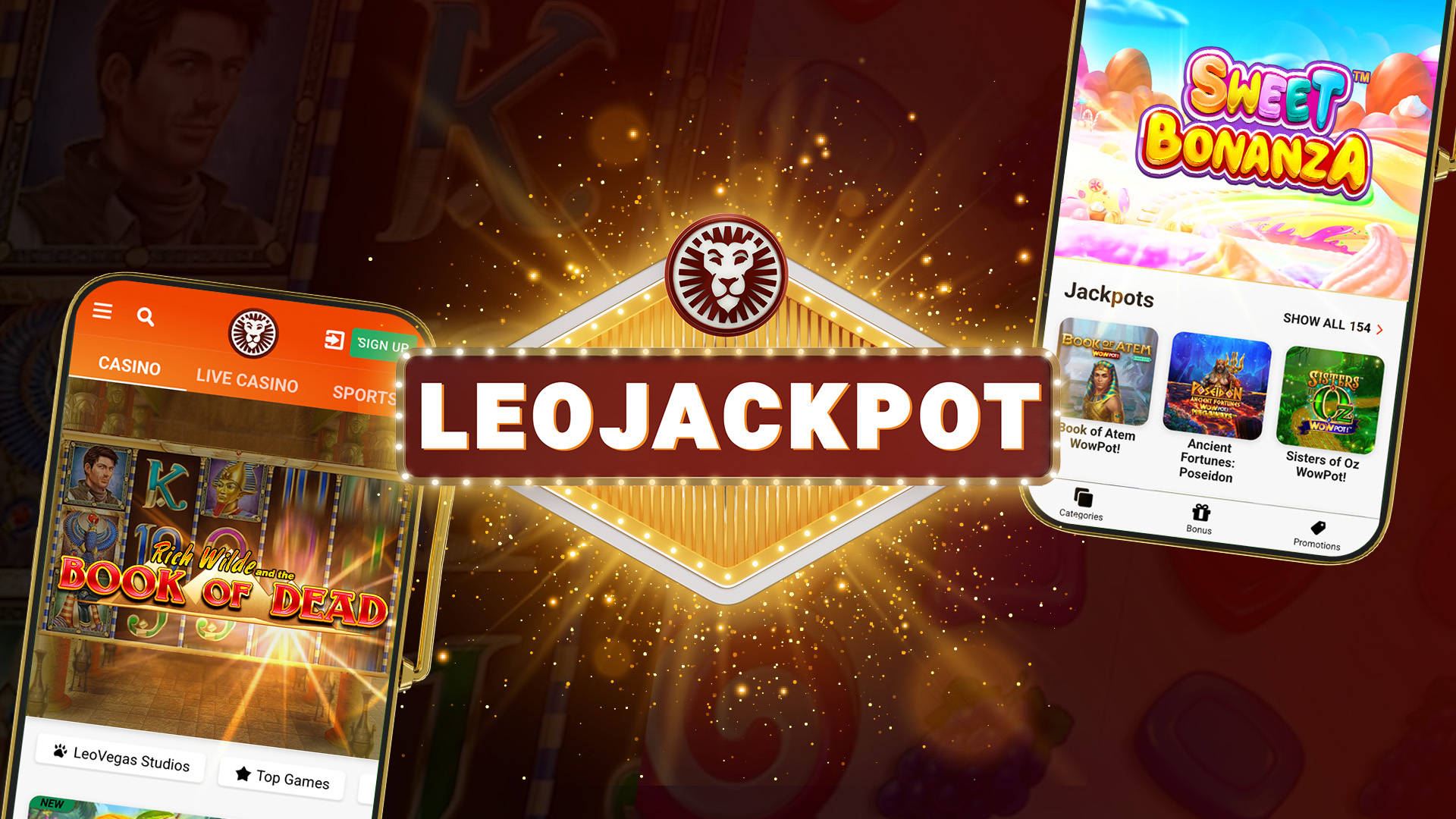 graphic showing leovegas' exclusive features