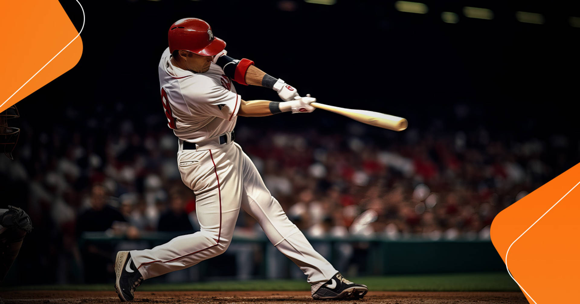 baseball player taking a swing at the ball