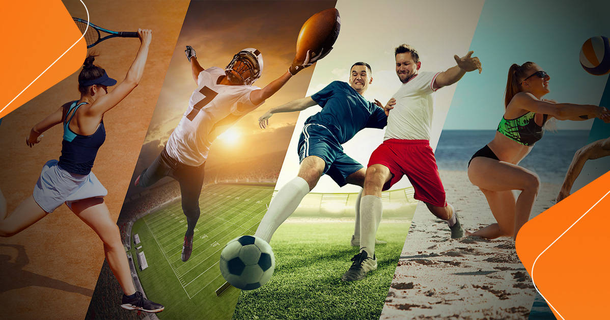 banner featuring people playing a range of summer games