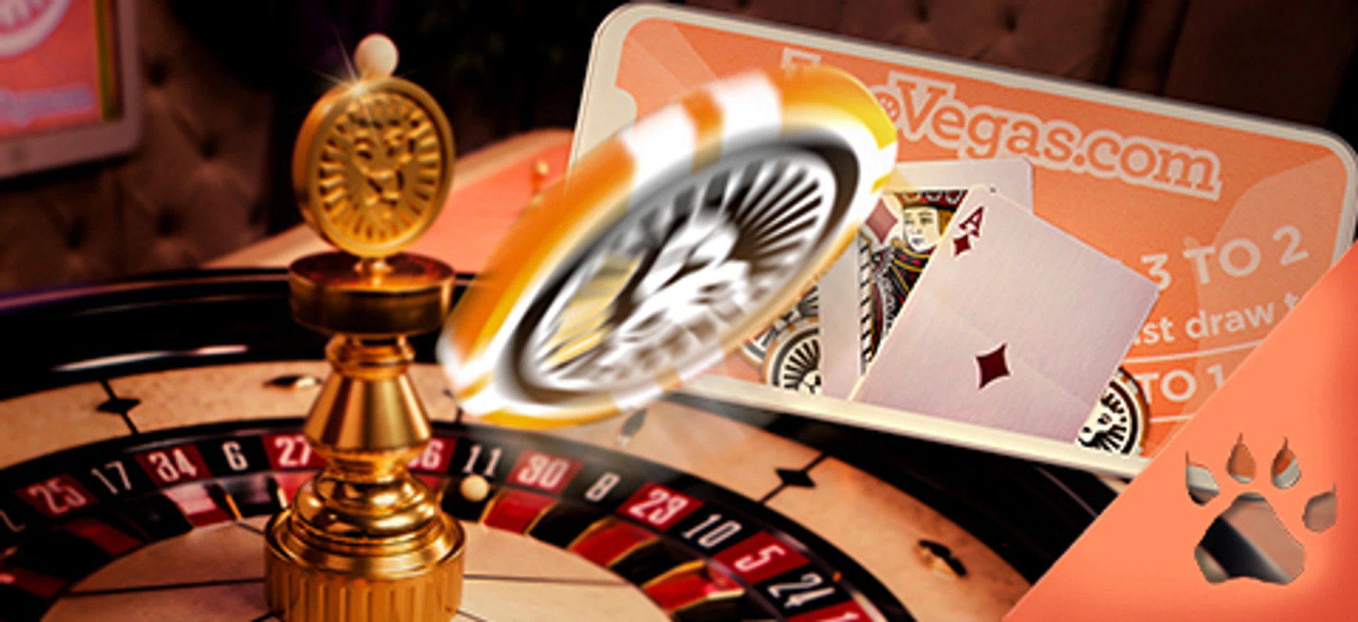 Banner for de bedste danske live casino spil hos LeoVegas