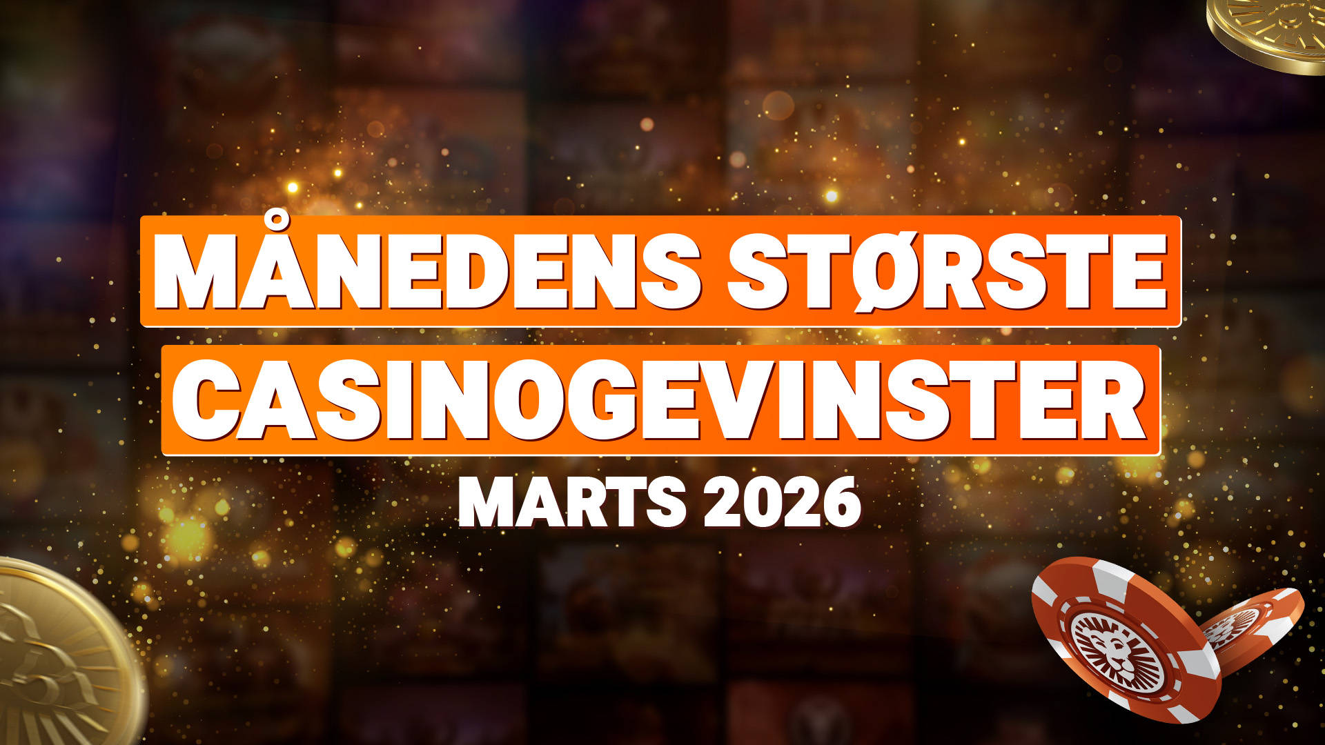 Månedens største casinogevinster marts 2026