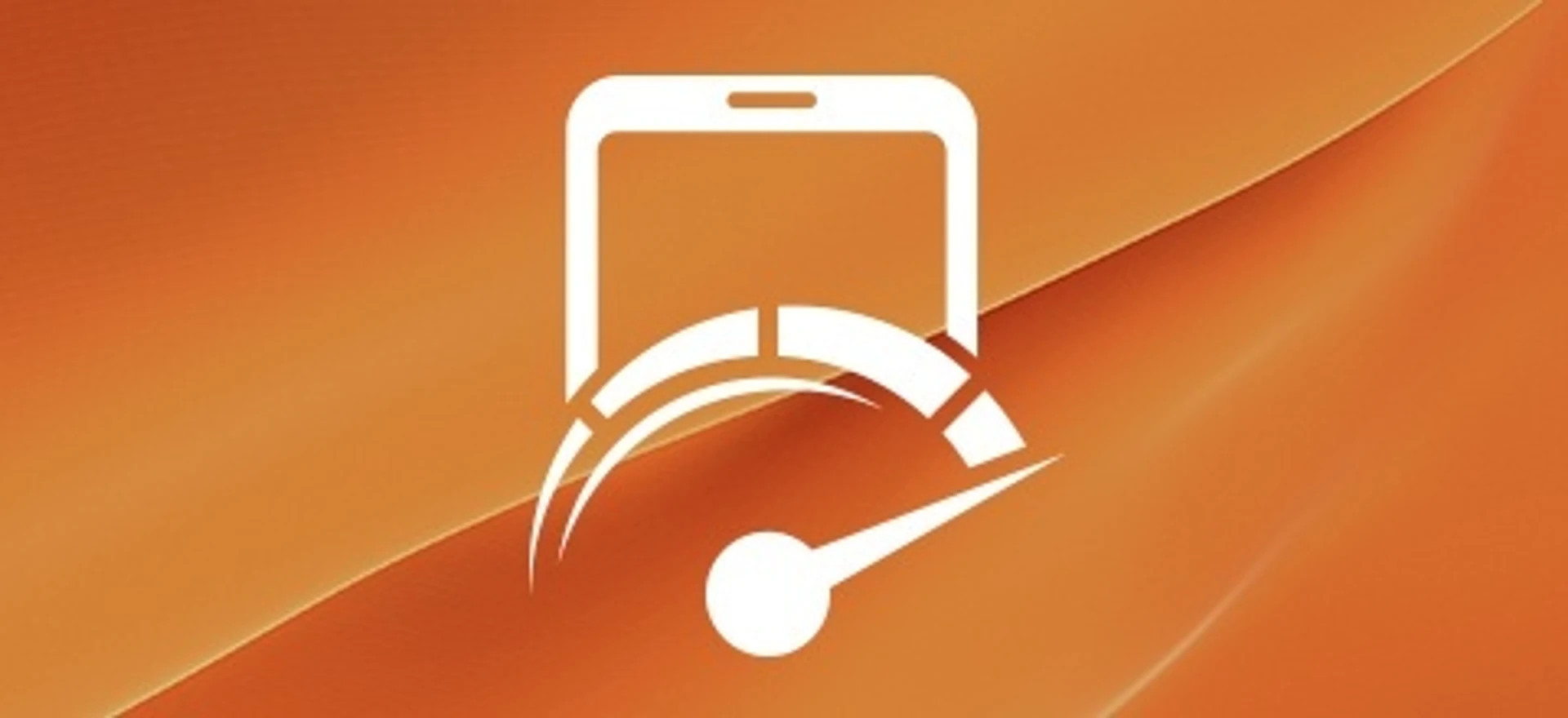 En smartphone og speedometer-symbol