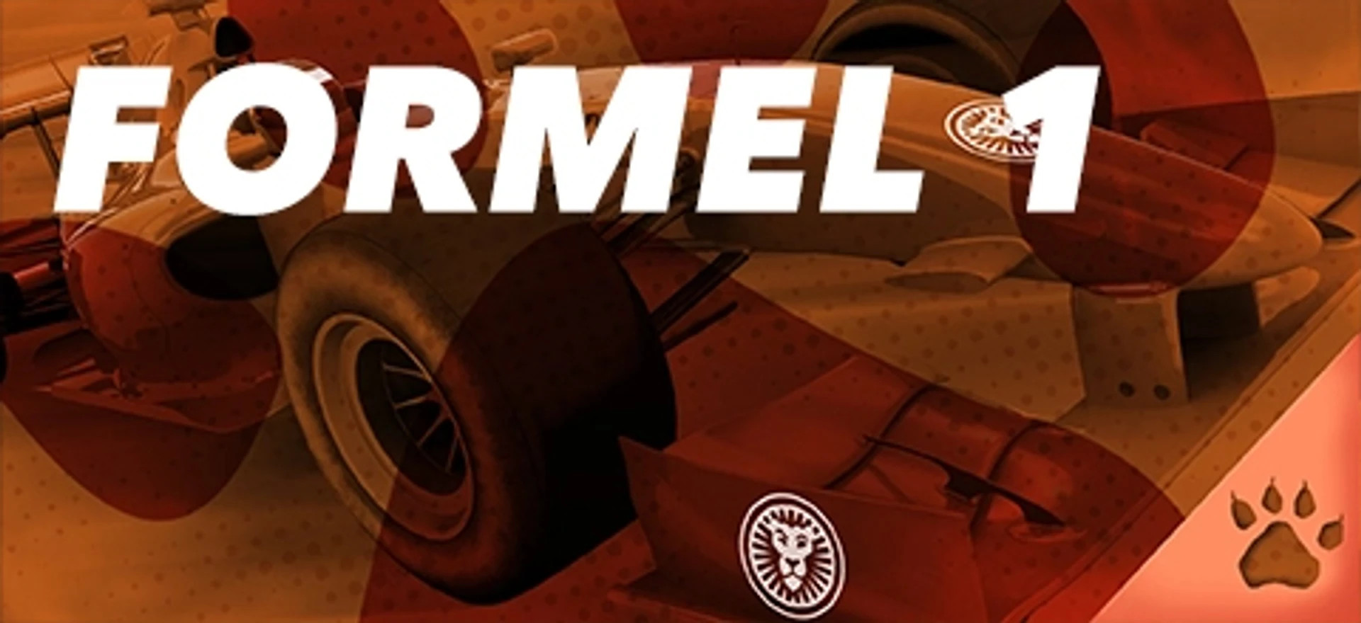 Formel 1 racerbil med teksten 'FORMEL 1'