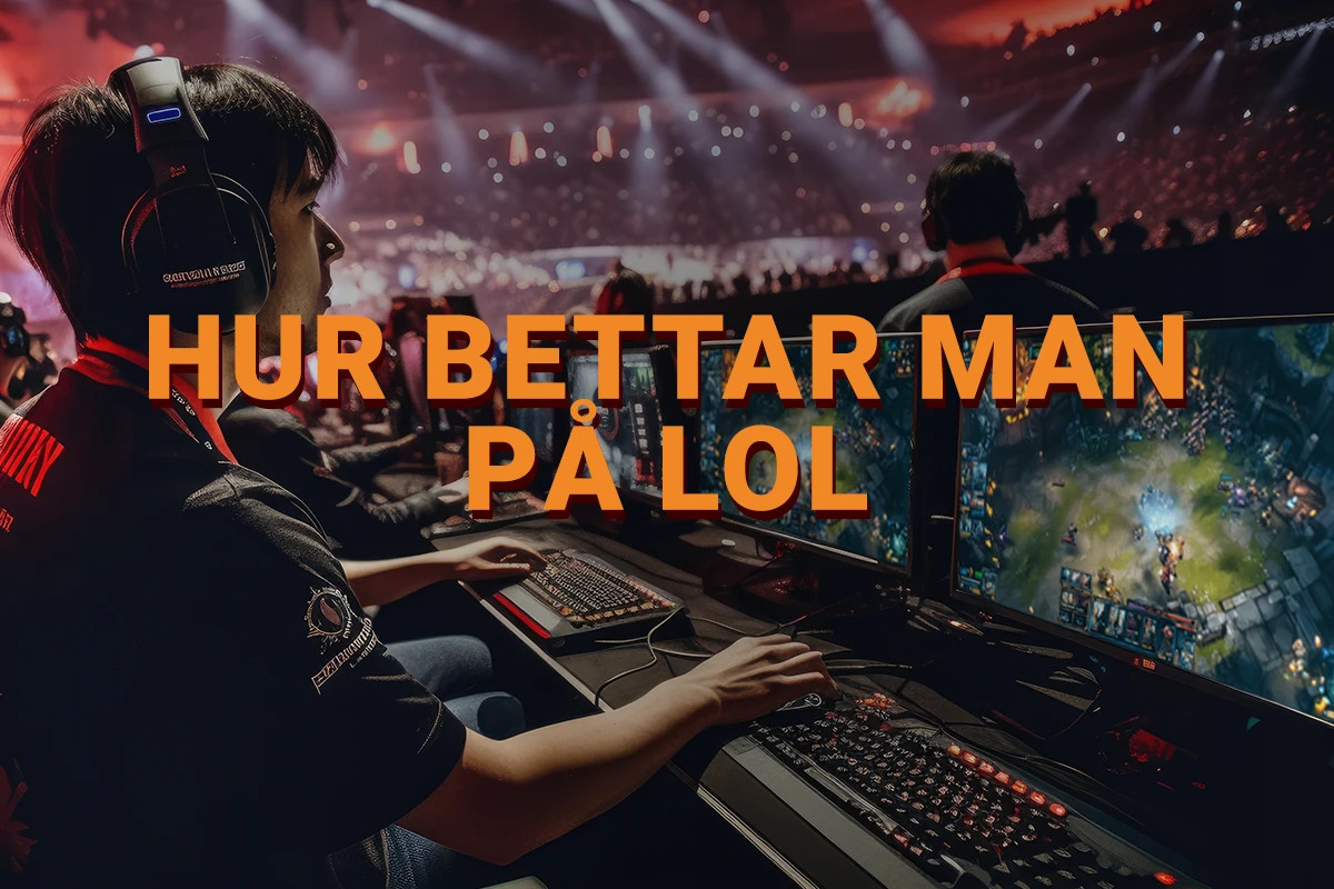 en person som spelar league of legends på datorn