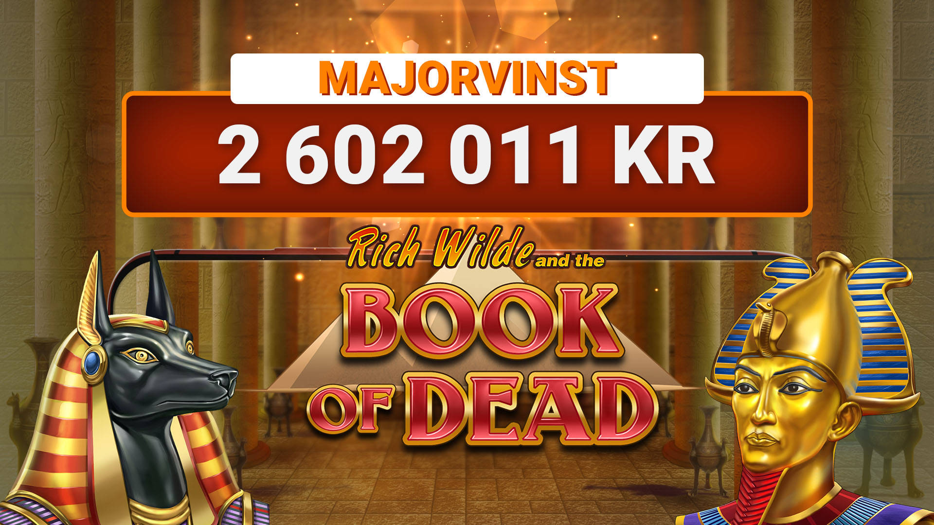 LeoJackpot: Över 2,6 miljoner kr i Book of Dead!