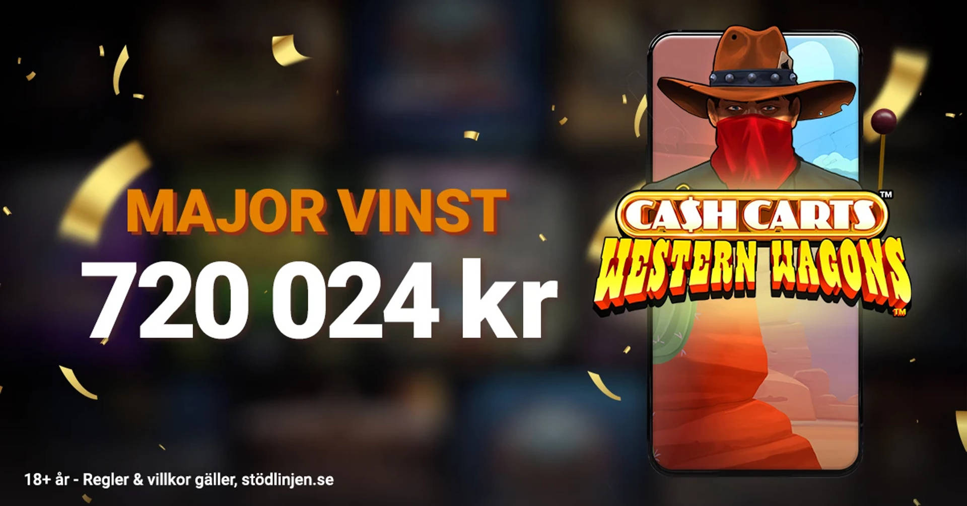 En spelare vann över 720.000 i LeoJackpot på Cash Carts Western Wagons