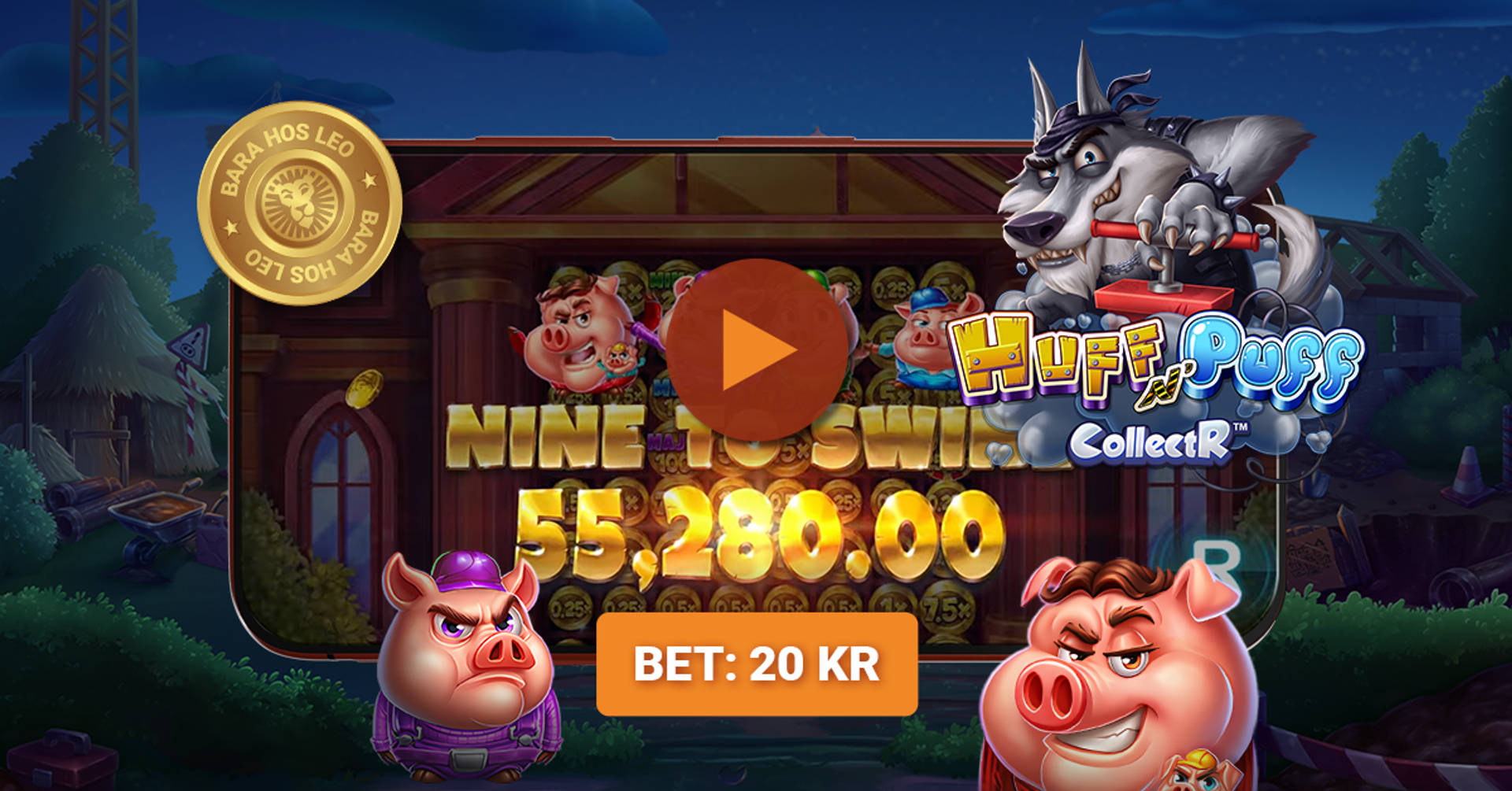 Leo-TV: Storvinst på 55 280 kr i Huff N' Puff CollectR!