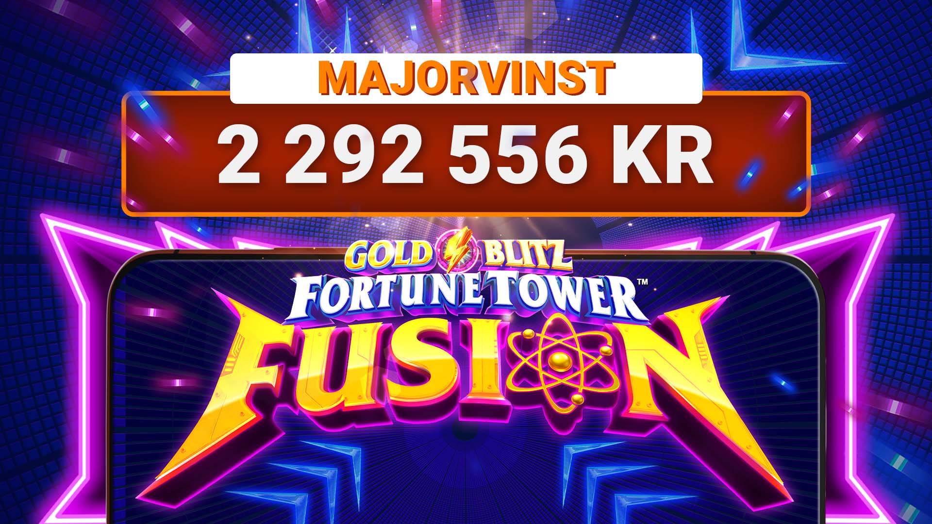 LeoJackpot: 2 292 557 kr i Gold Blitz Fortune Tower Fusion!