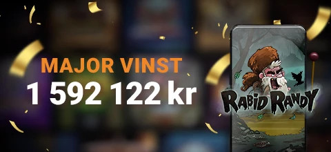 En spelare vann över 1,3 miljoner kronor med LeoJackpot på Rabid Randy slot