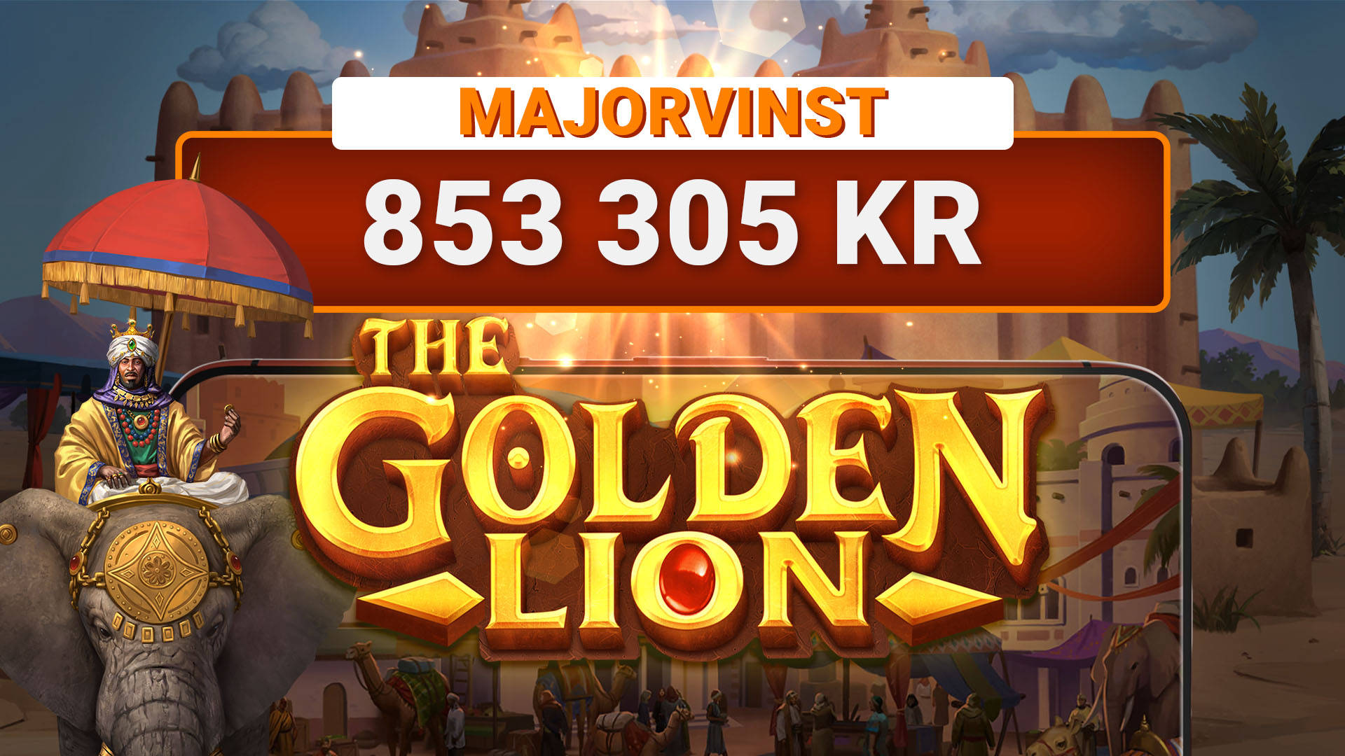 LeoJackpot: Majorvinst i The Golden Lion – 853 305 kr!