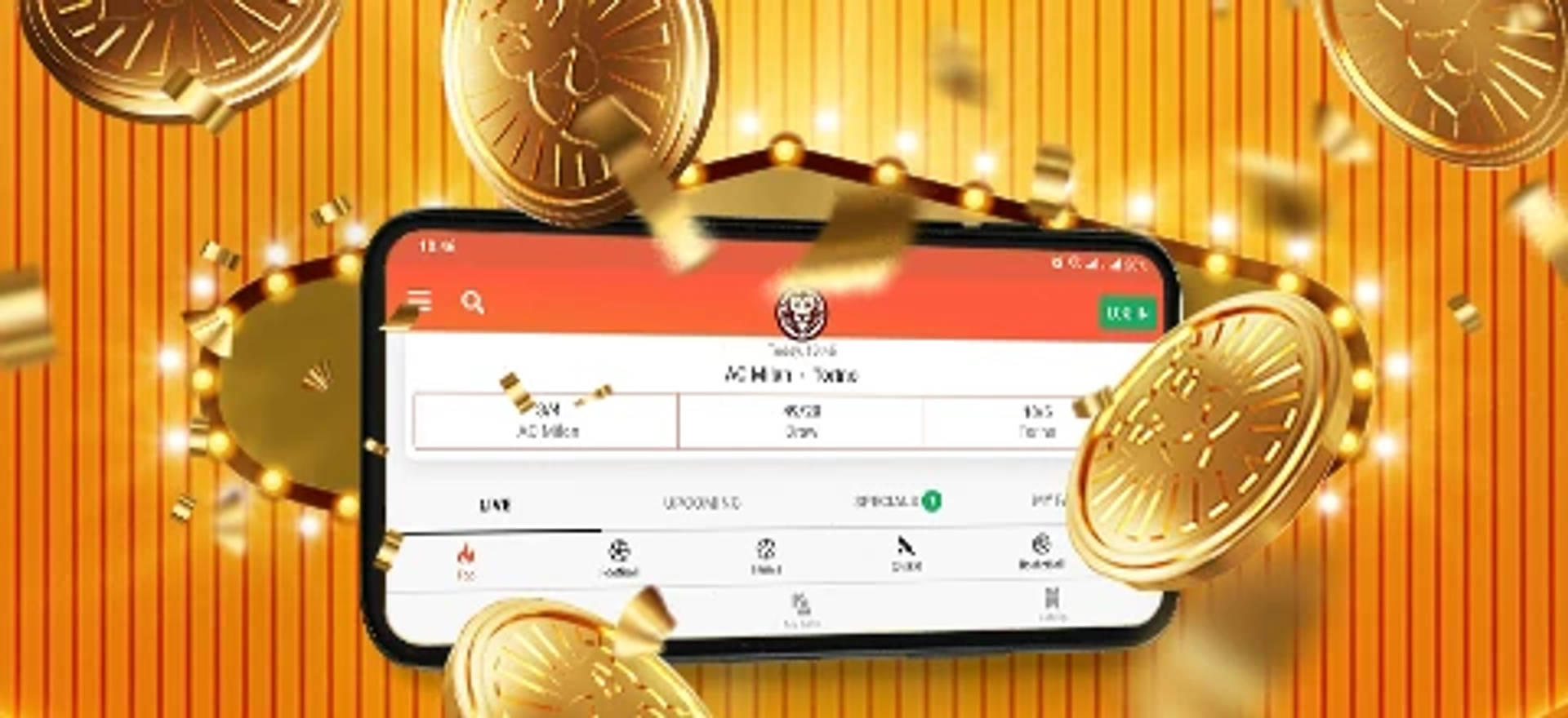 En mobil som visar LeoVegas bettingsida med odds på olika sporter