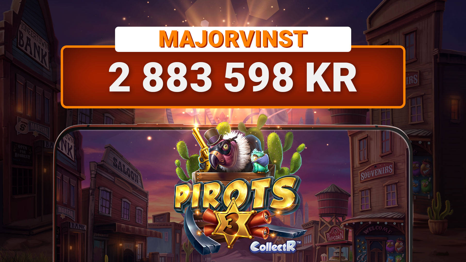 Spelare vinner över 2,8 miljoner på Pirots 3