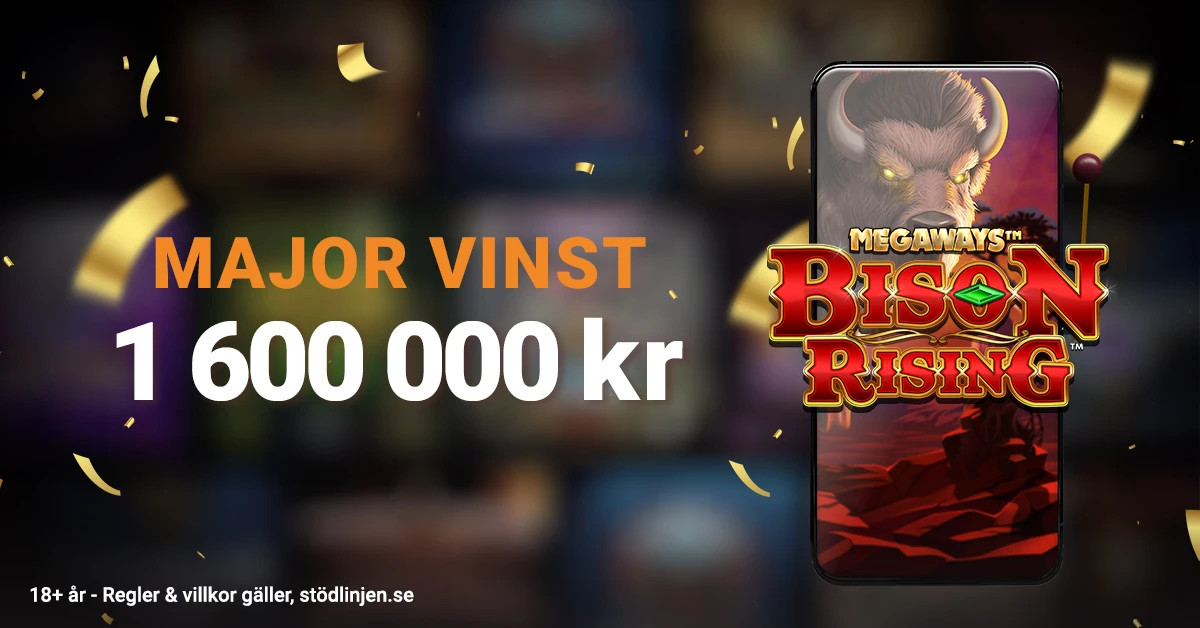 Svensk vinnare med MAJOR-känsla En lycklig svensk spelare vann 1,6 miljoner kr på LeoJackpot