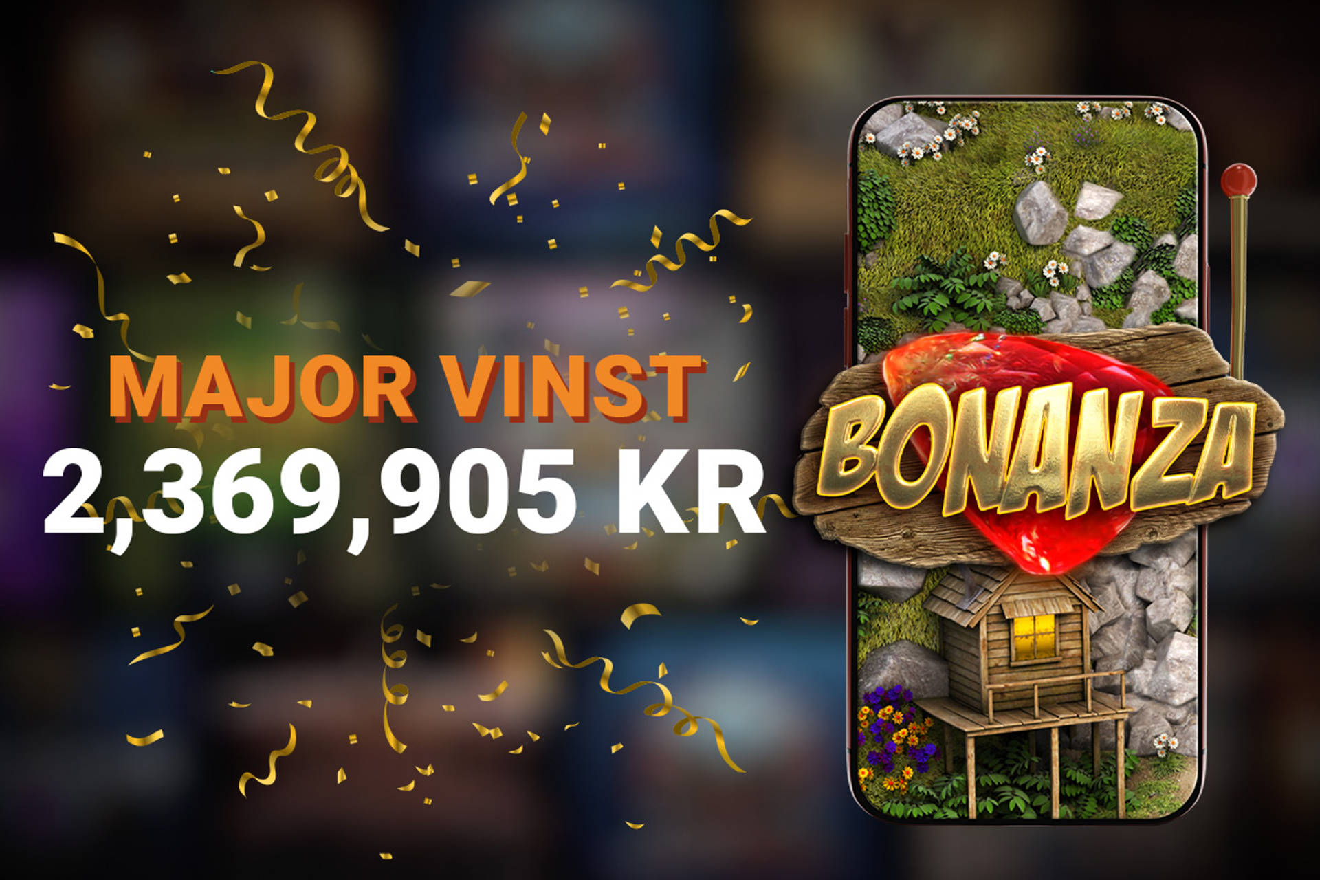 majorvinst på 2,3 miljoner kr i Bonanza.
