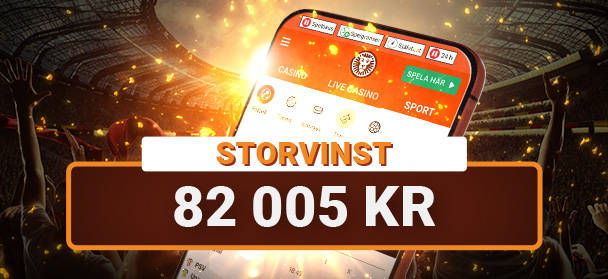 Svensk spelare vinner 82 005 kr på en otrolig tioling!