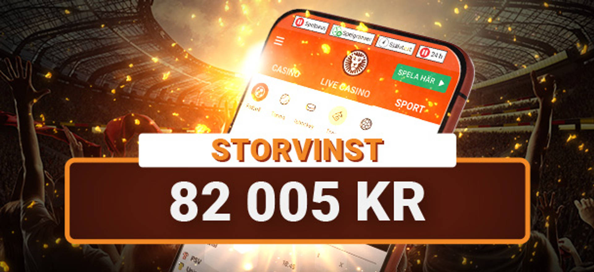 Svensk spelare vinner 82 005 kr på en otrolig tioling!