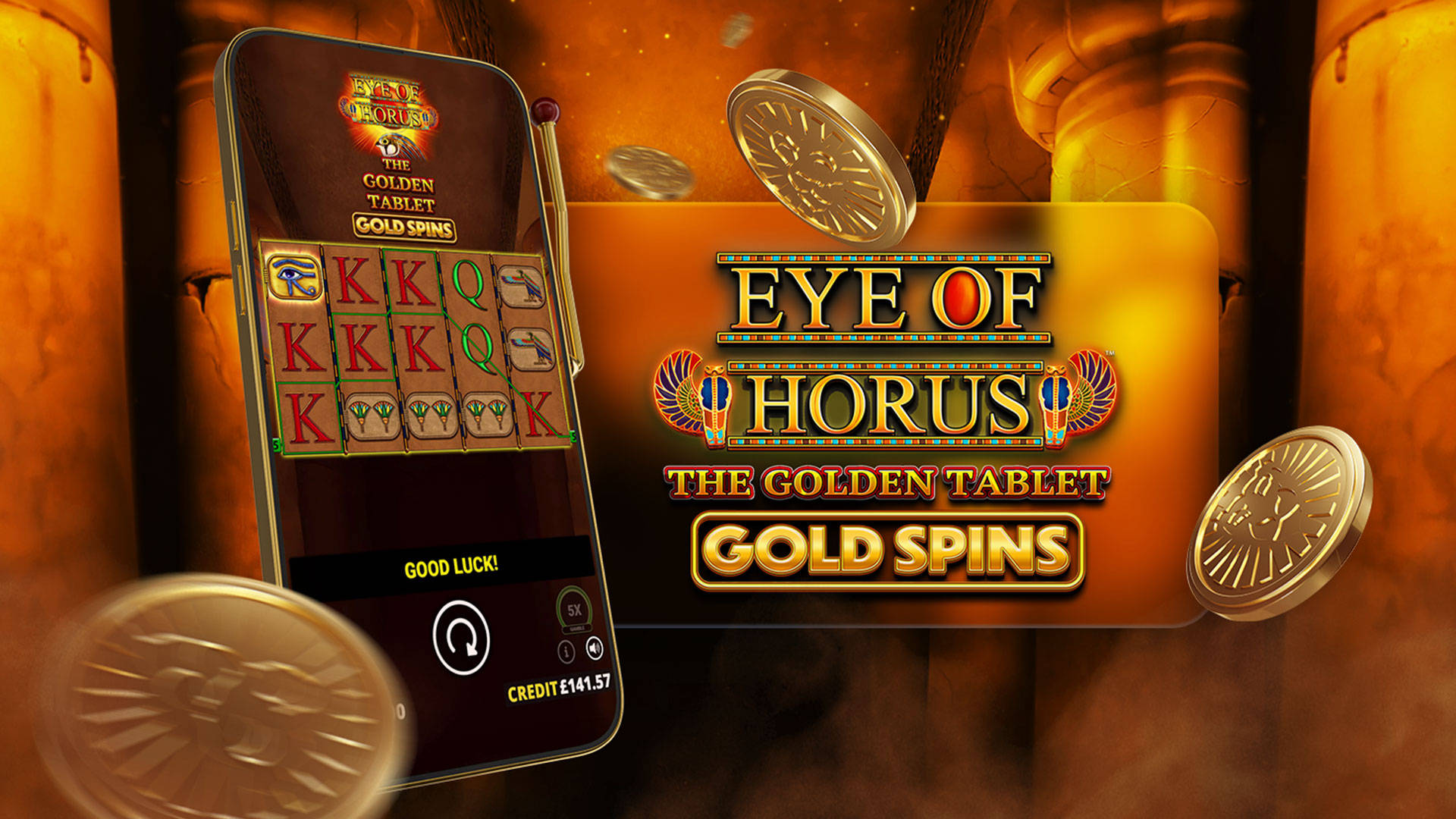 Eye of Horus Golden Tablet Gold Spins slot game